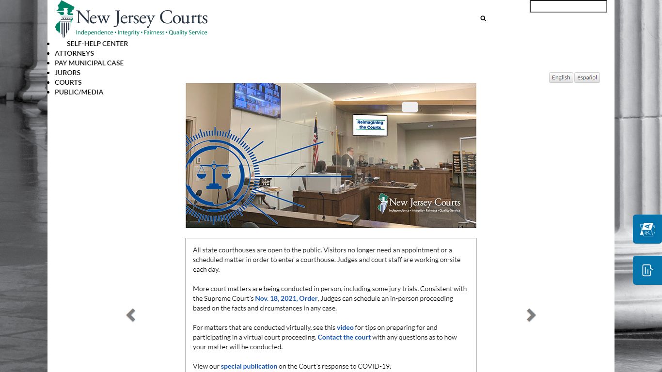Official Website of the New Jersey Judiciary Court System